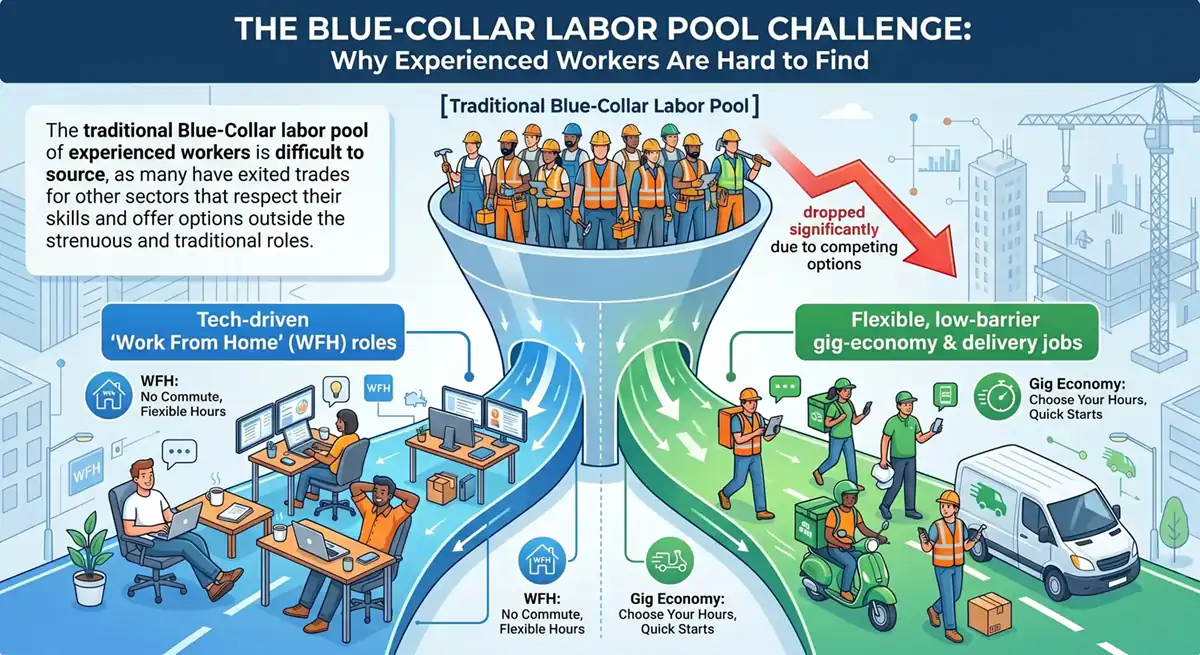 Lansing home improvement contractors facing blue-collar labor pool challenges.